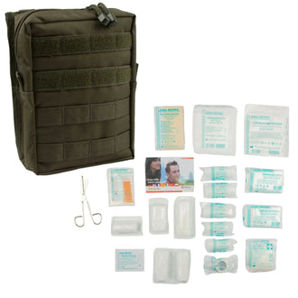 Trousse de premiers secours Pro 43 pièces olive