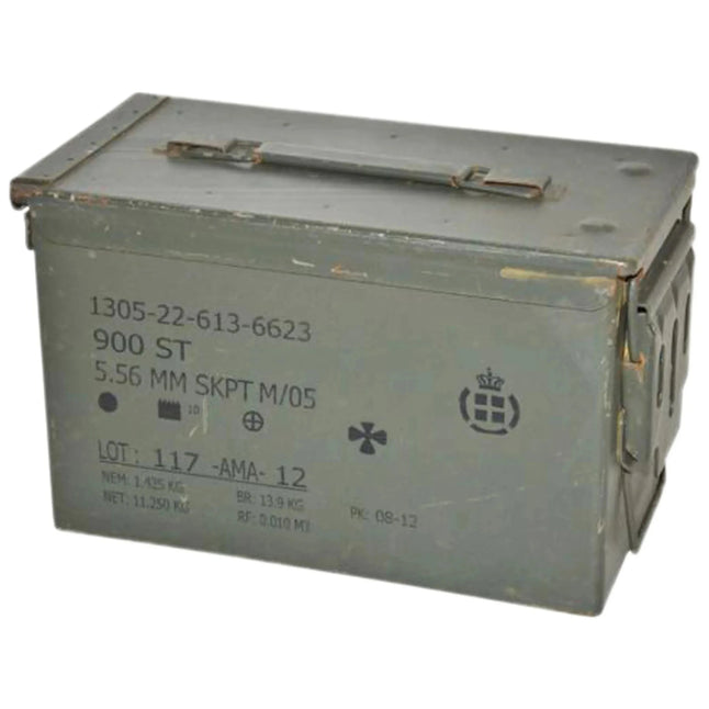 Caisse à munitions danoise taille 2 d'occasion