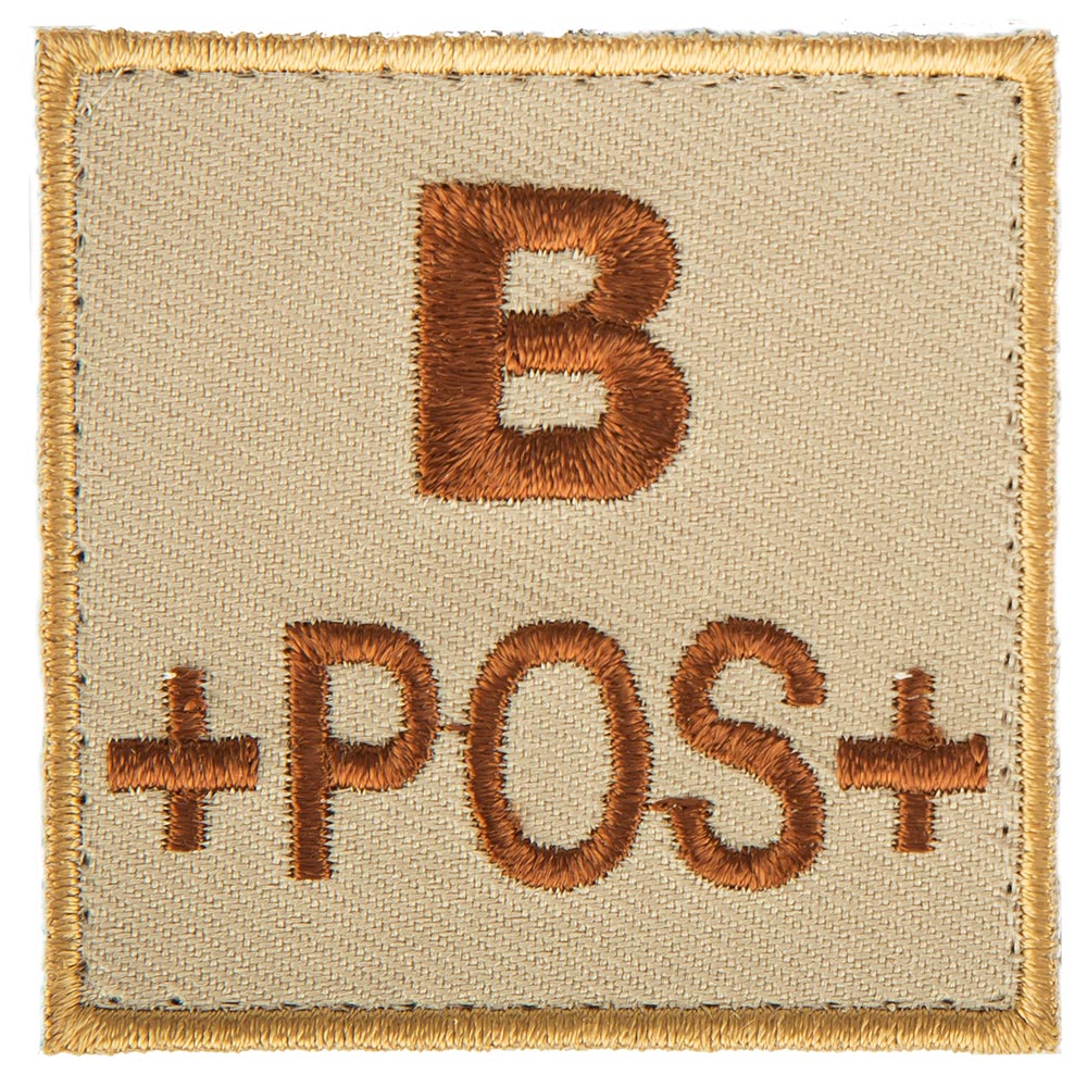 Patch groupe sanguin B positif