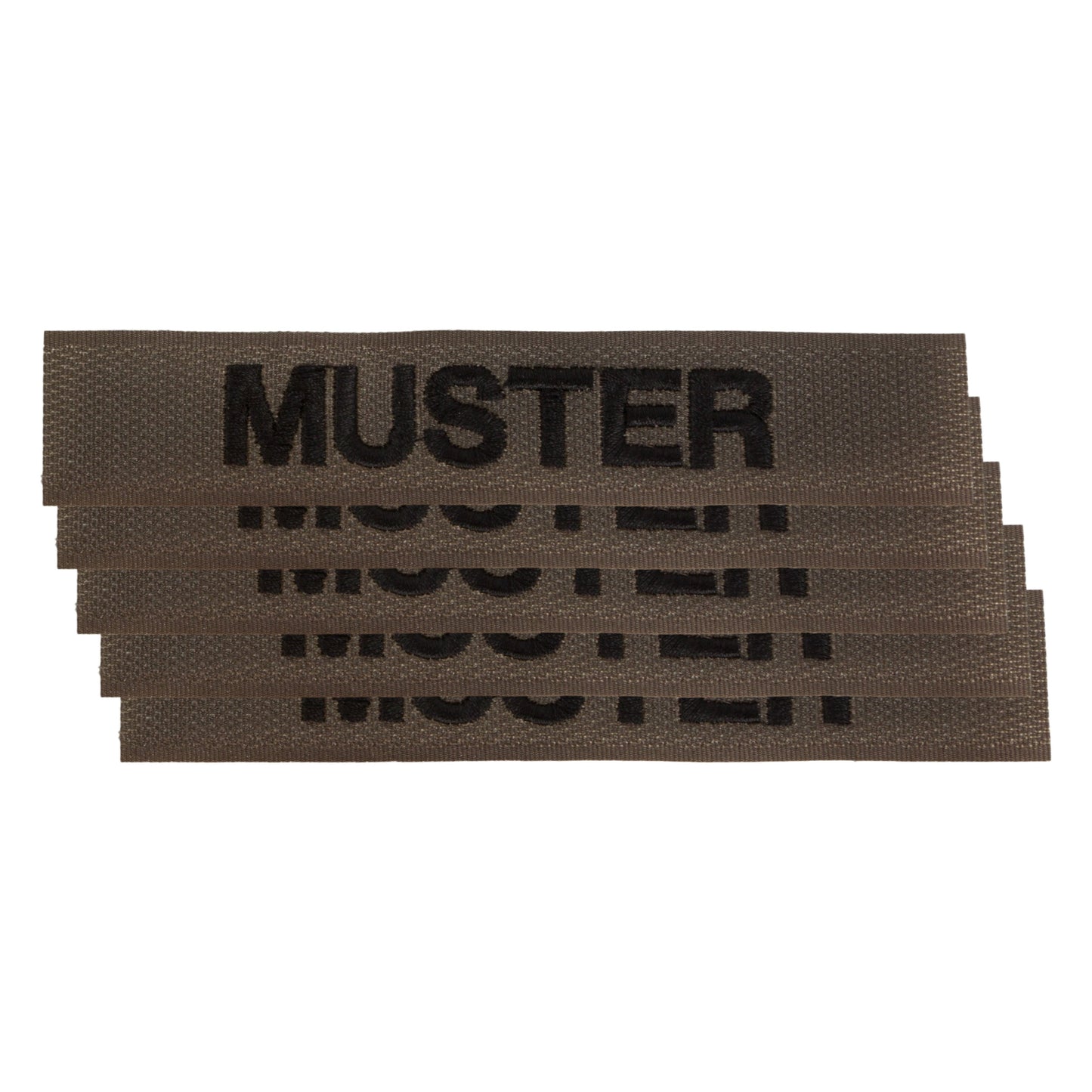 Bande patronymique lot de 5 simple  brun