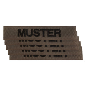 Bande patronymique lot de 5 simple  brun