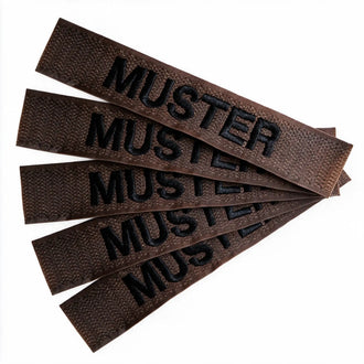 Bandes patronymiques lot de 5 coyote brun