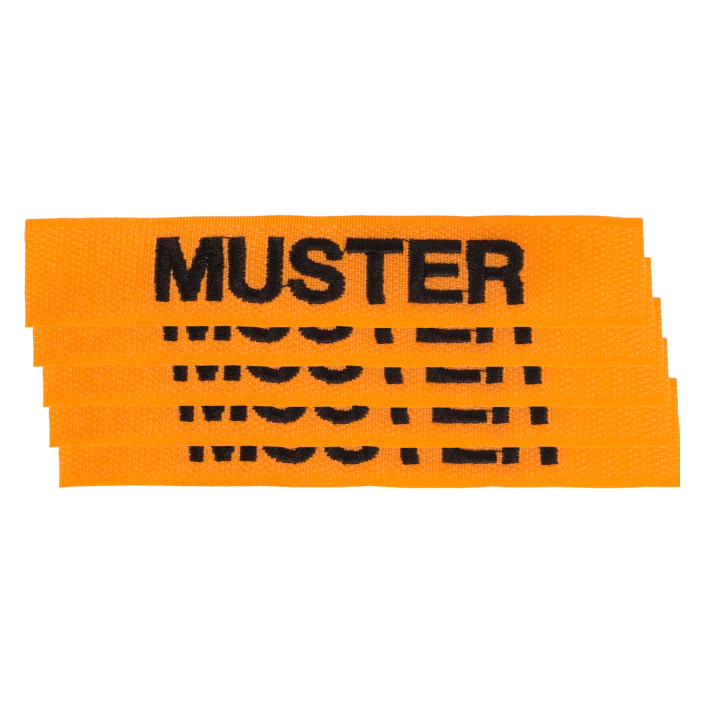 Bande patronymique lot de 5 simple orange