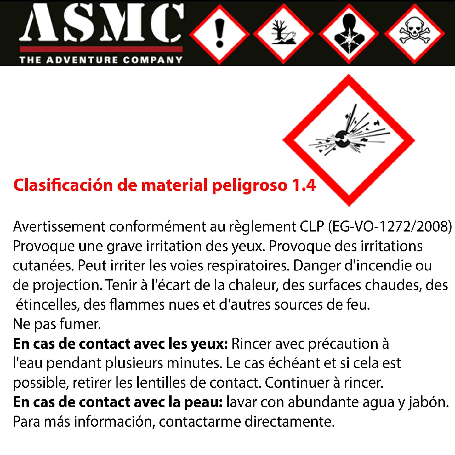 Grenade fumigène SX-11 Wire Pull blanc