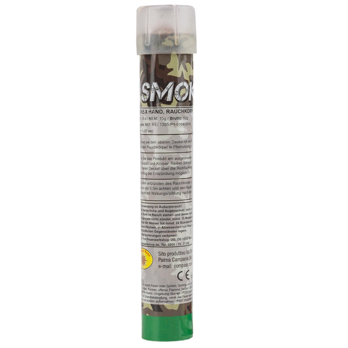 Grenade fumigène SX-4 Hand vert