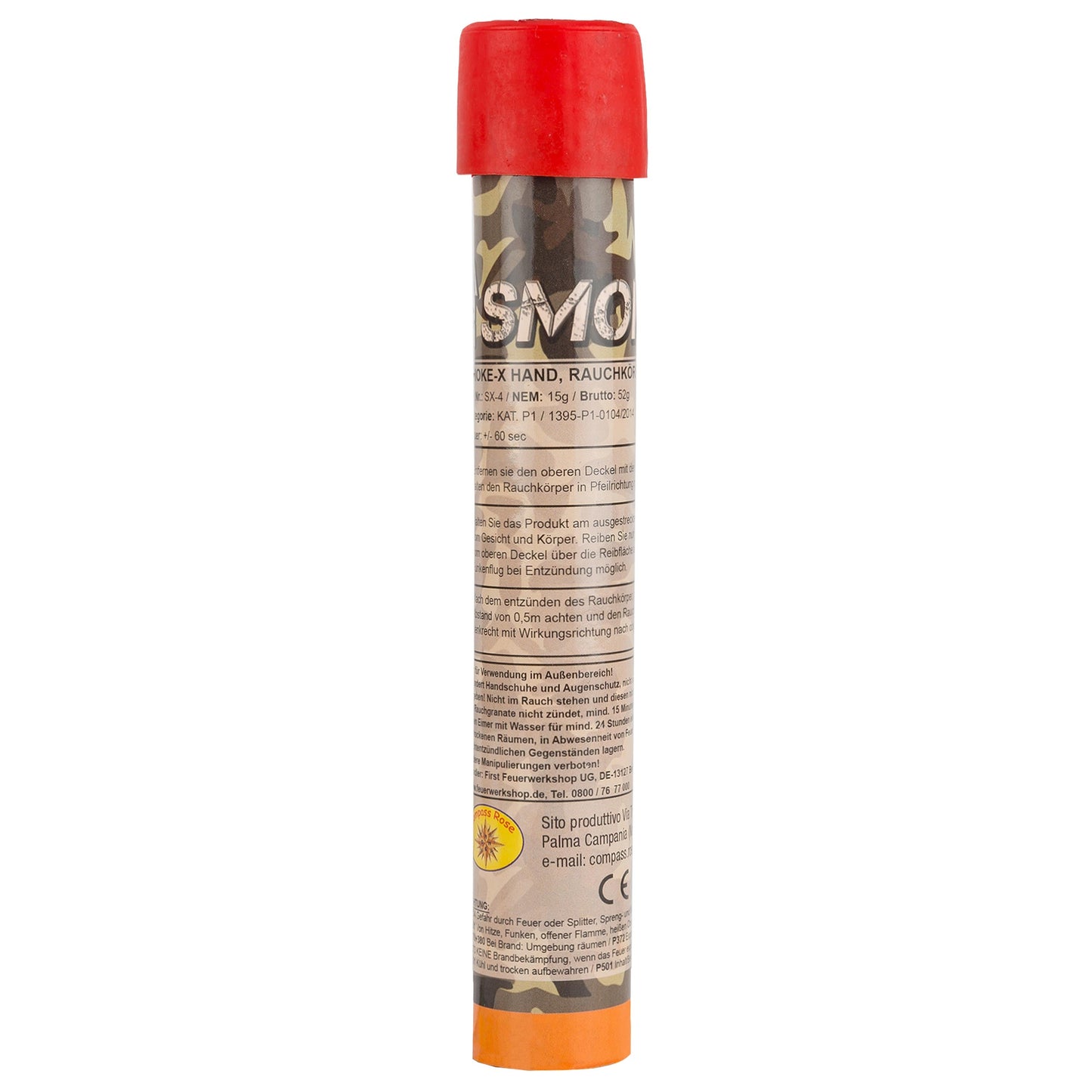 Grenade fumigène SX-4 Hand orange