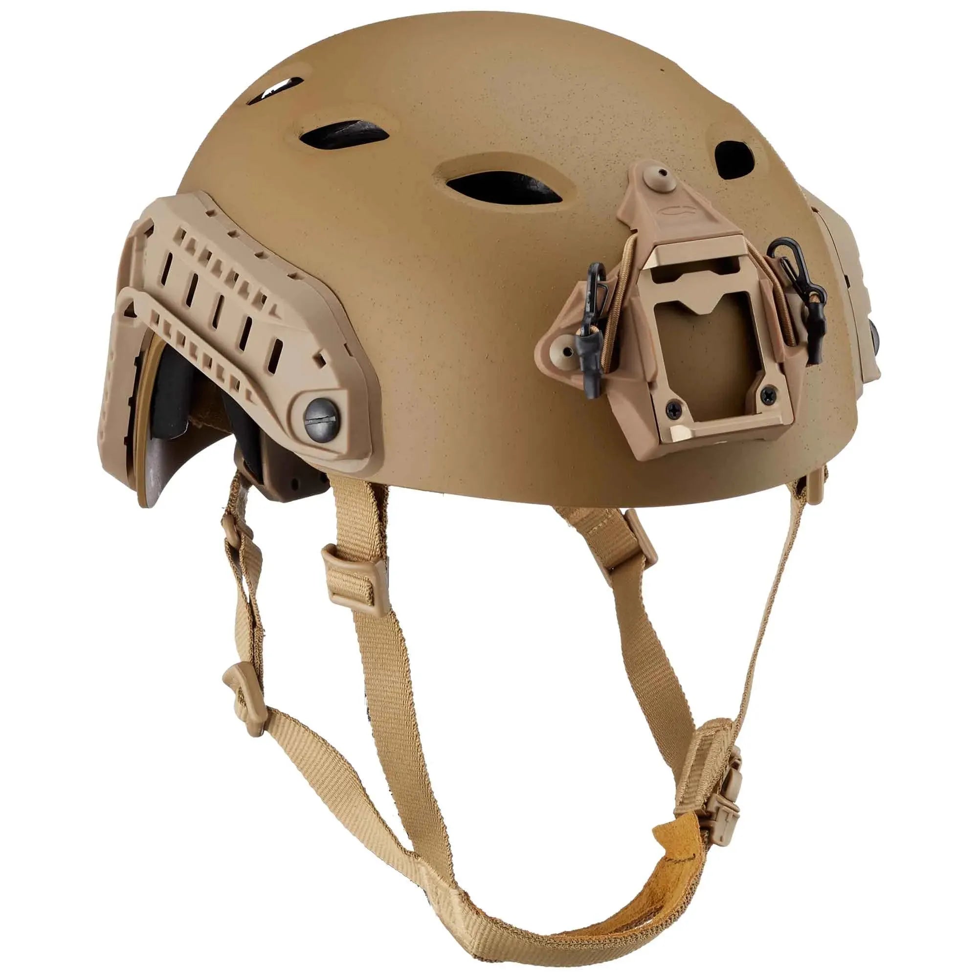 Casque Tactique Fast SF High Cut - Version Sablée - Rails Pour Accessoires, Base NVG, Réglage Bouton - Pour Airsoft, Jeux, Cosplay - 10