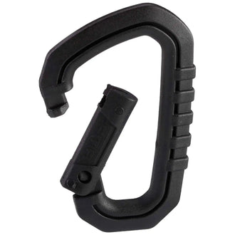 Set de mousquetons type D Quick Hook grand noir