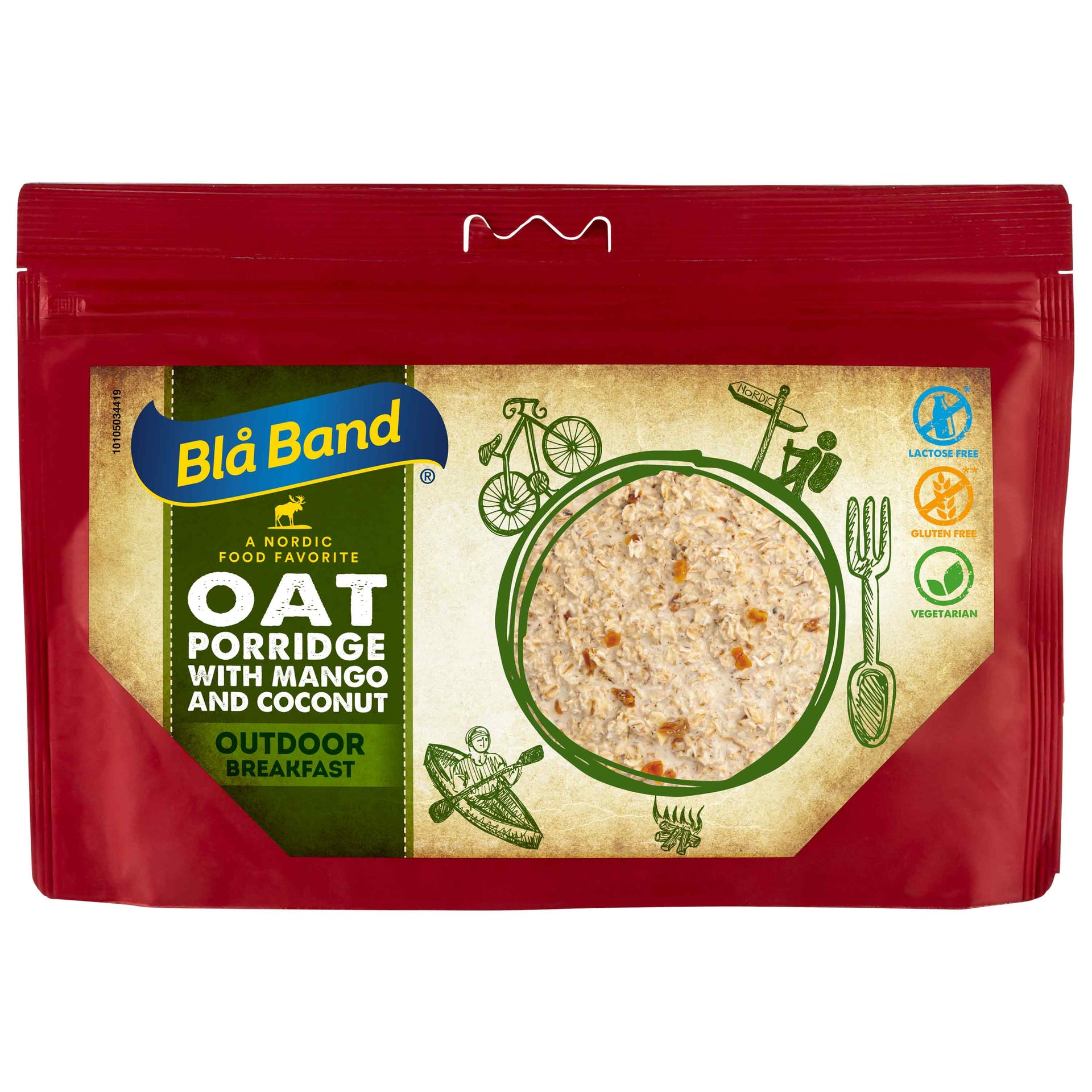 Porridge noix de coco et mangue