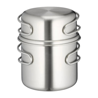 Set de mugs à anse en acier inoxydable 500 ml