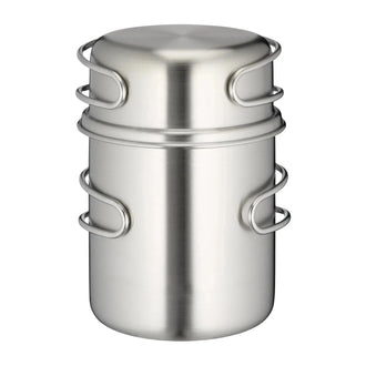 Set de mugs avec poignée en acier inoxydable 600 ml