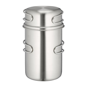 Tasse acier inoxydable Handle Mug Set 850 ml
