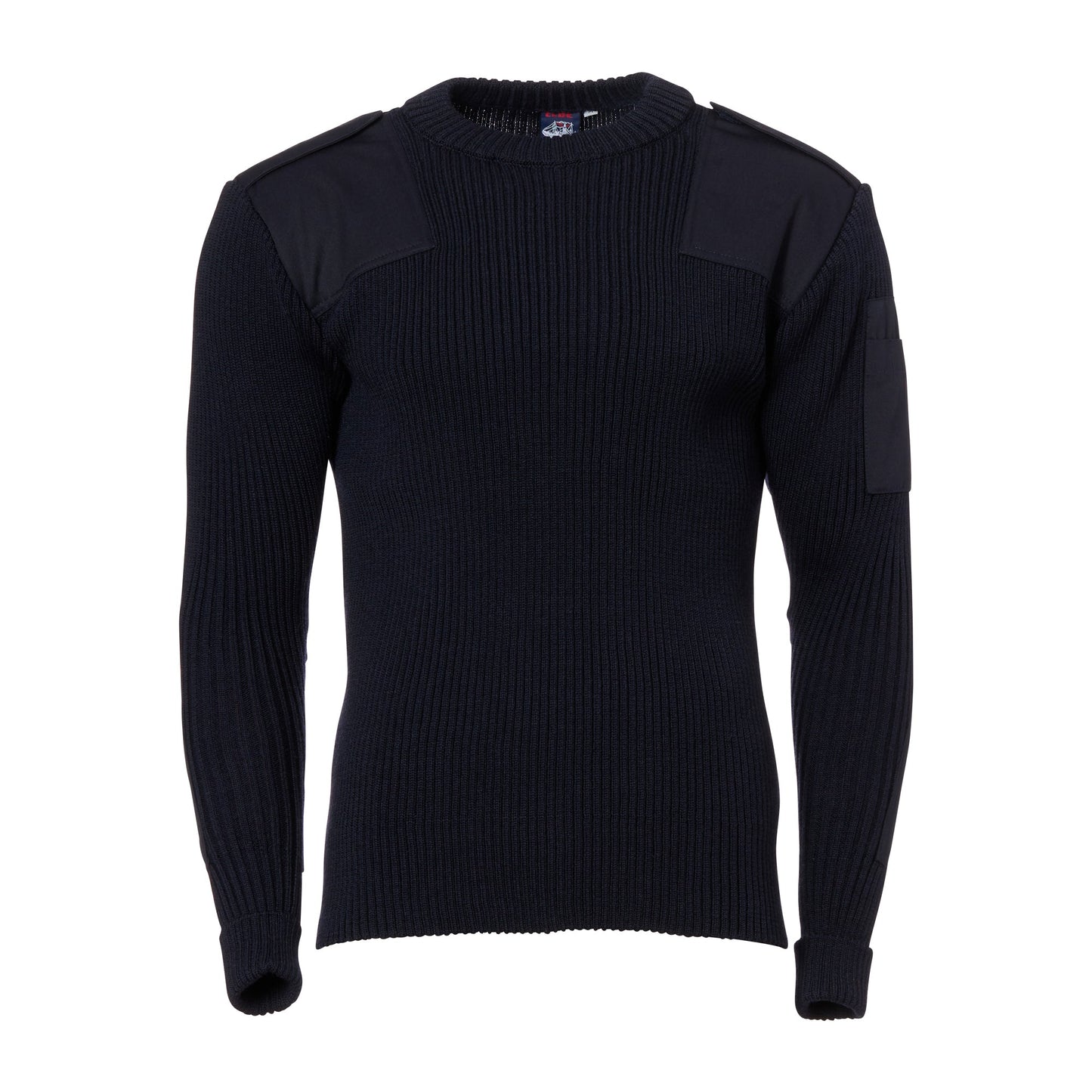 Pull marine côtelé bleu marine