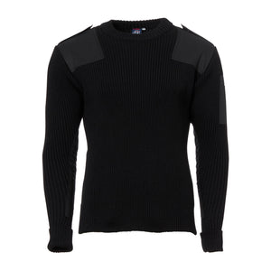 Pull marine côtelé bleu marine