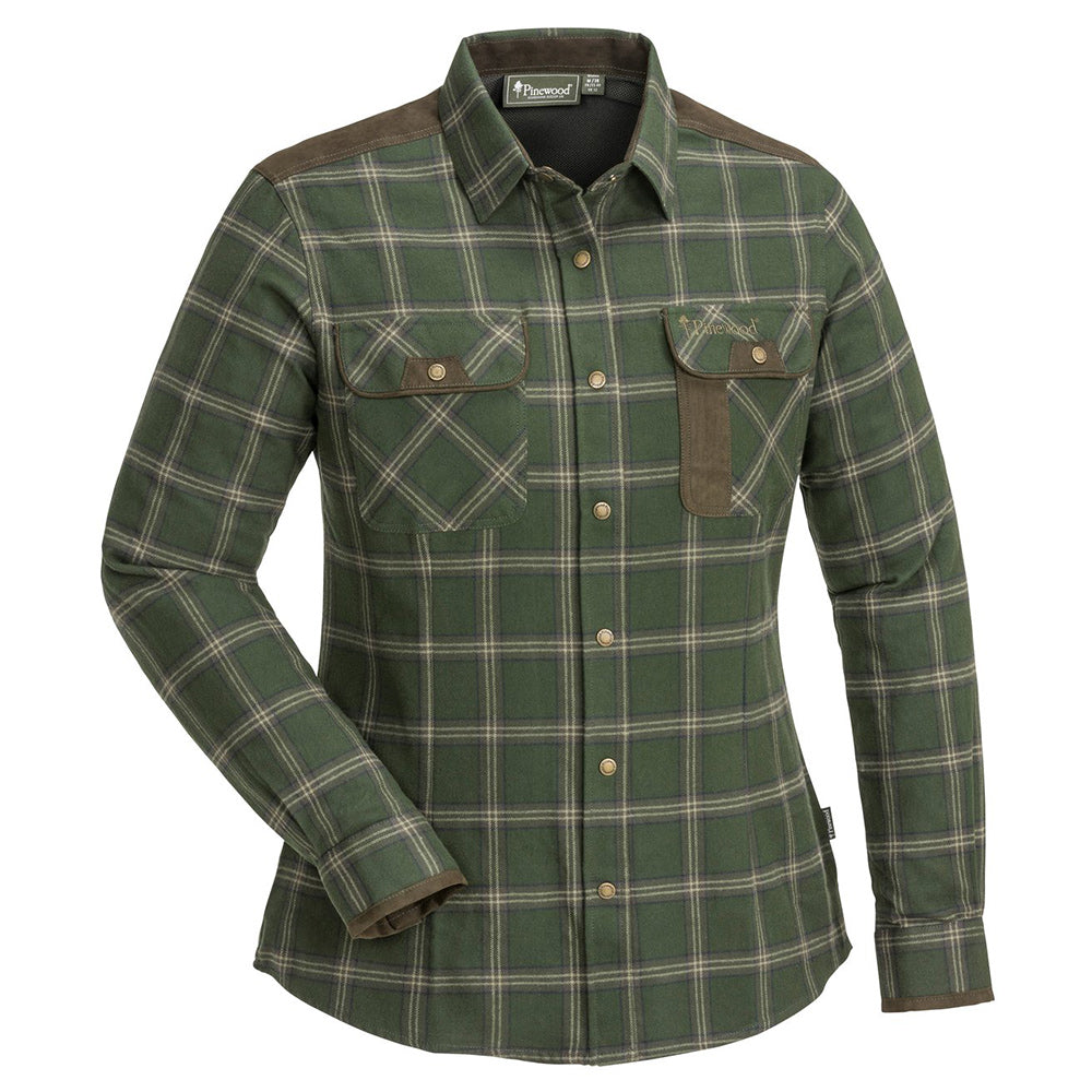 Chemise Prestwick mossgreen brun femme
