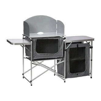 Table de camping avec cadre en aluminium