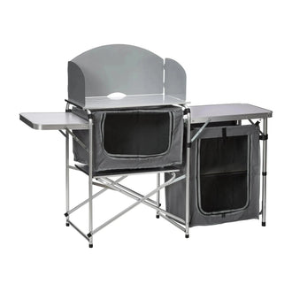 Table de camping avec cadre en aluminium