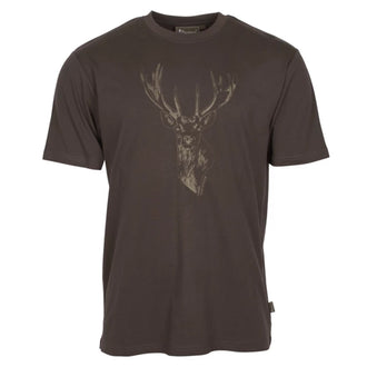 T-Shirt Red Deer suede brown