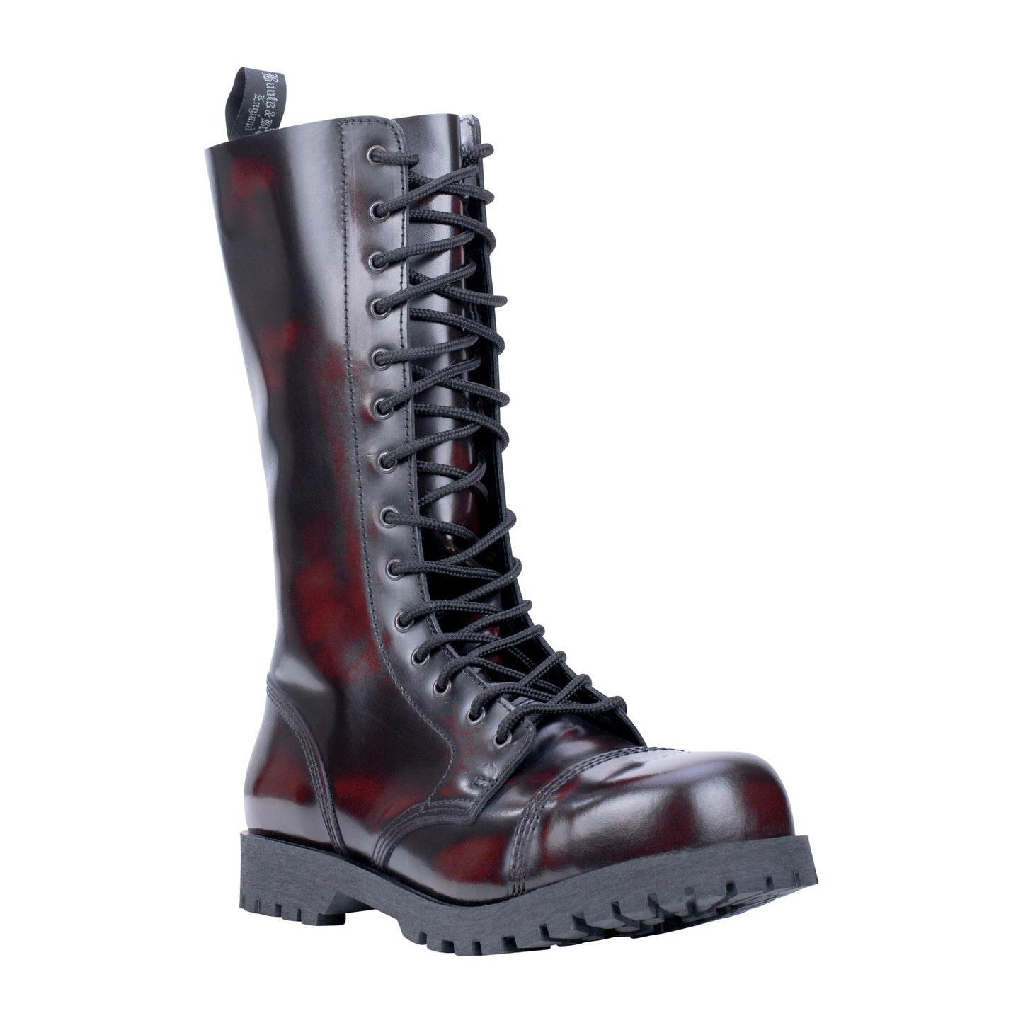Bottes 14 trous Rub Off burgundy