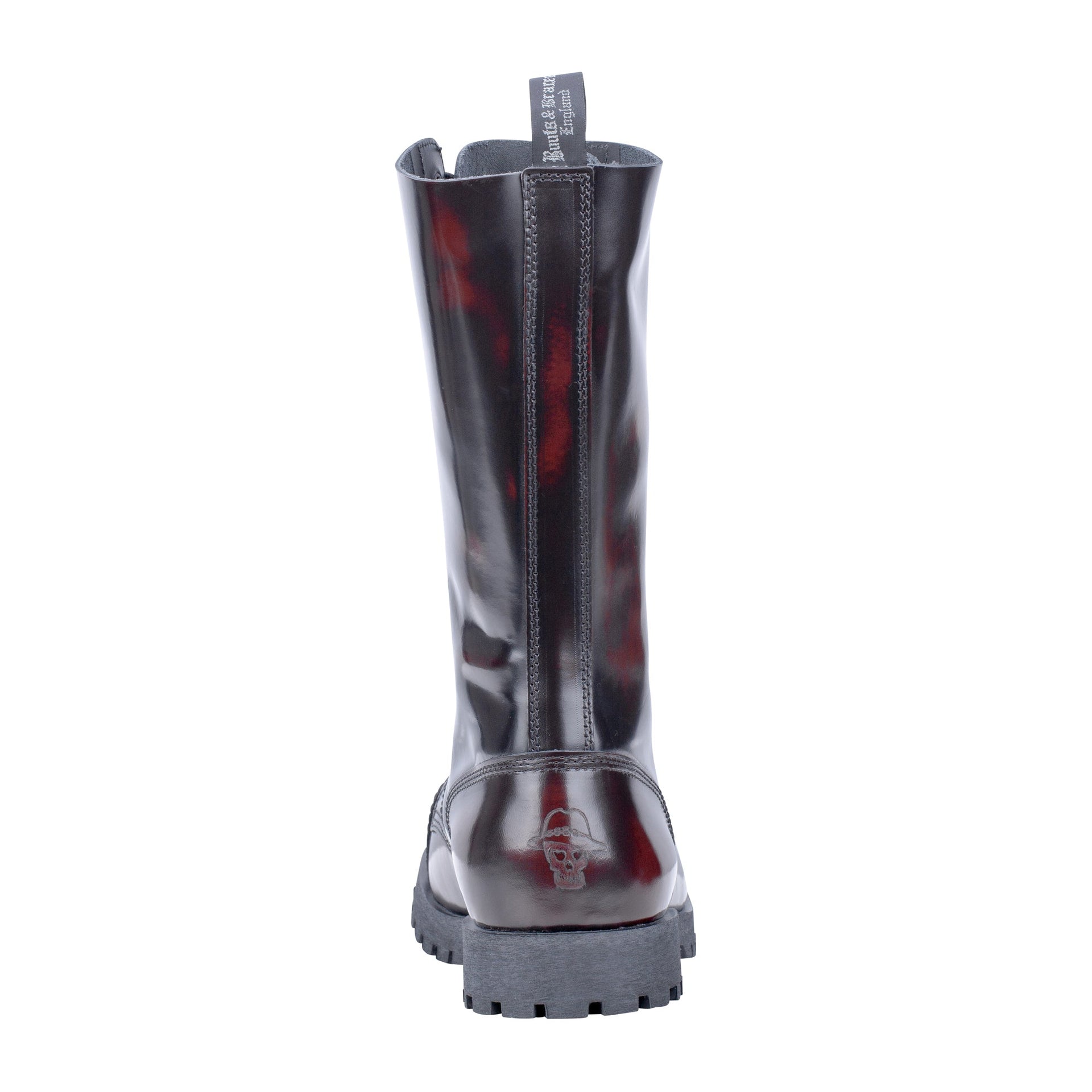 Bottes 14 trous Rub Off burgundy