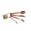 Set de 4 cous brun