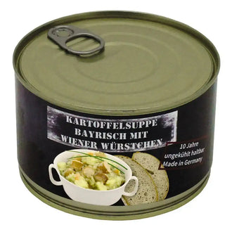 Conserve complète soupe de pommes de terre avec saucisses de Vienne 400 g