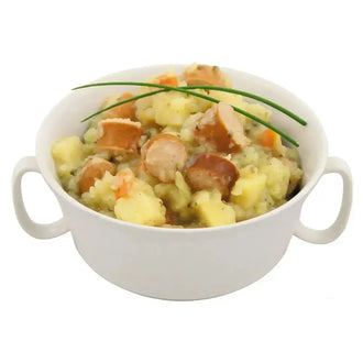 Conserve complète soupe de pommes de terre avec saucisses de Vienne 400 g