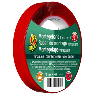 Bande de montage extérieure 19 mm x 5 m transparente