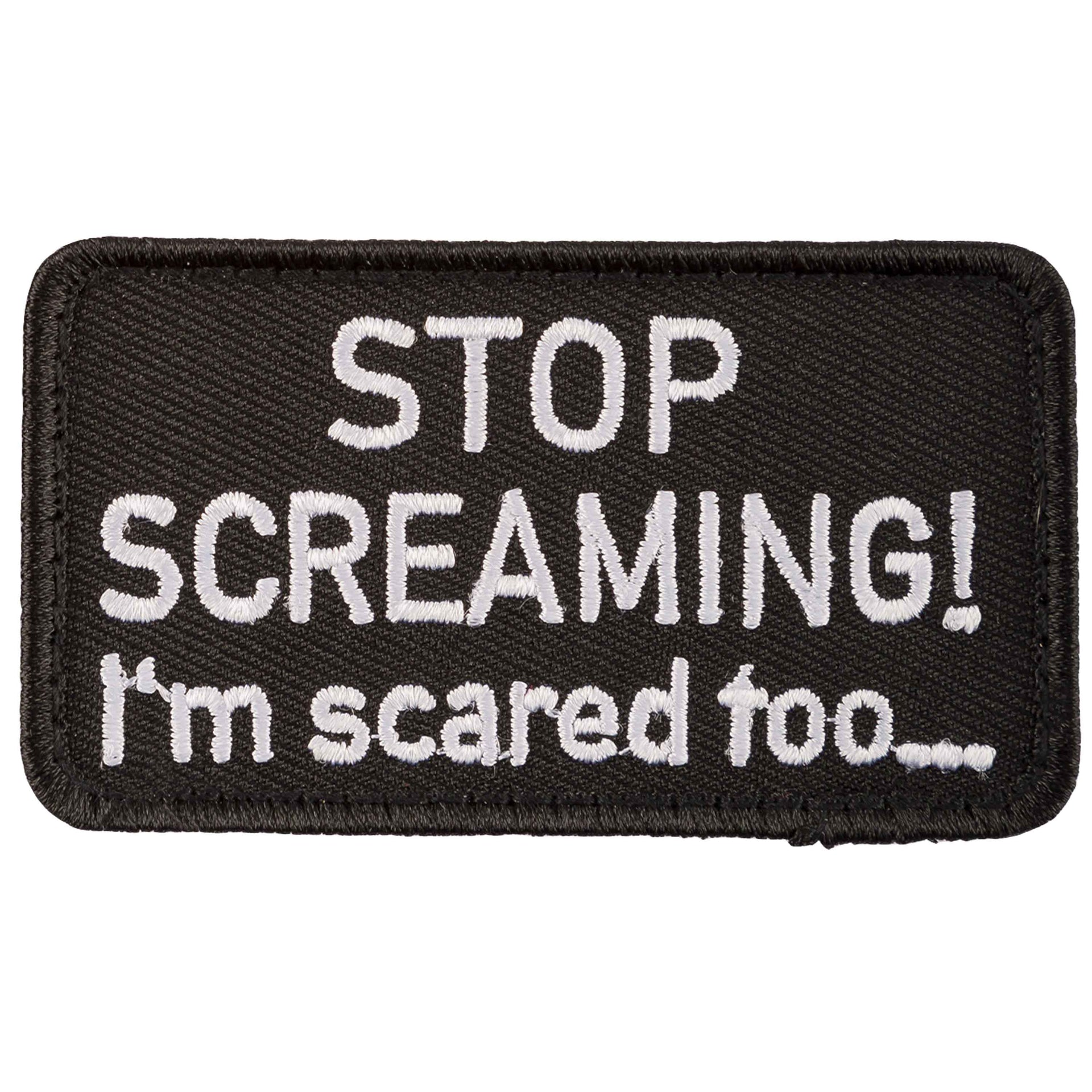 Café-Viereck Patch Stop Screaming