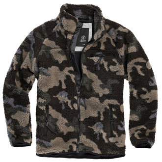Veste polaire peluche camel