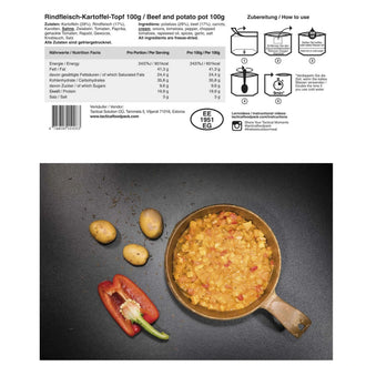 Plat principal ragoût de bœuf avec pommes de terre