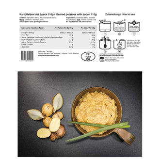 Purée de pommes de terre et bacon