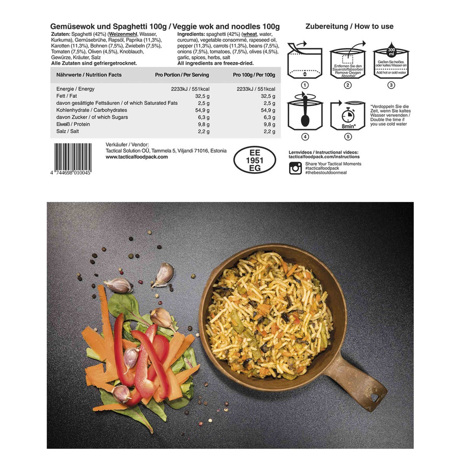 Wok végétarien et nouilles
