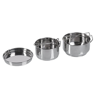 Gamelle de cuisine tchèque inox set de 2