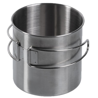 Tasse acier inoxydable poignée pliable 800 ml