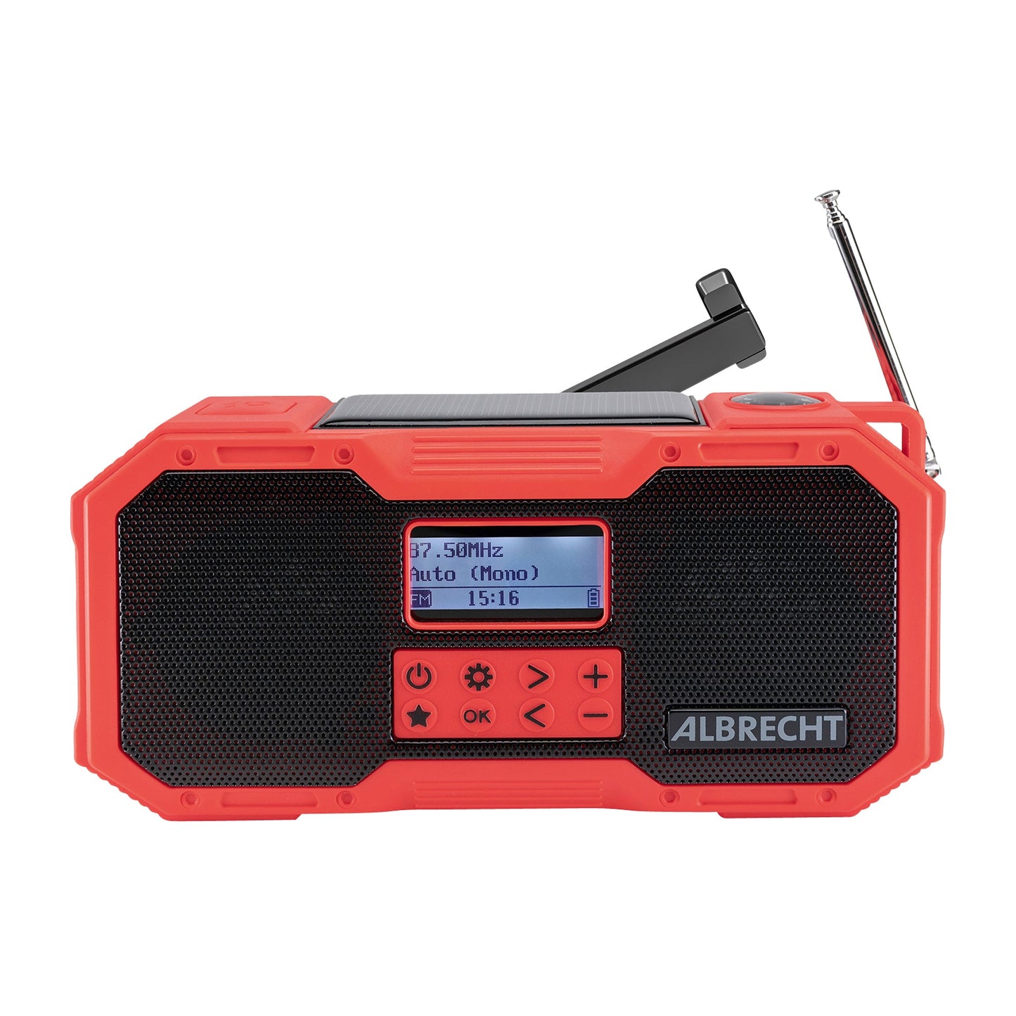 Radio à manivelle DR 112 DAB  rouge