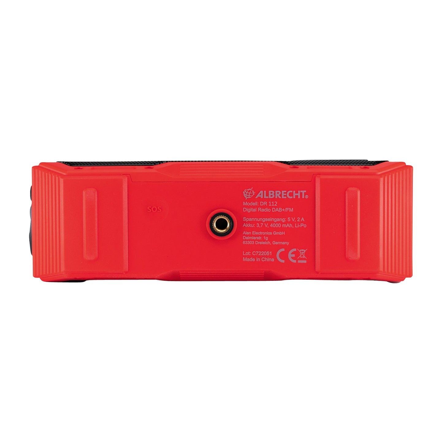 Radio à manivelle DR 112 DAB  rouge