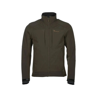 Veste shell Smaland Stretch dark olive suede brown