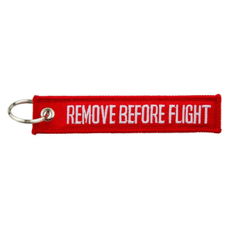Schlüsselanhänger Textil Remove Before Flight