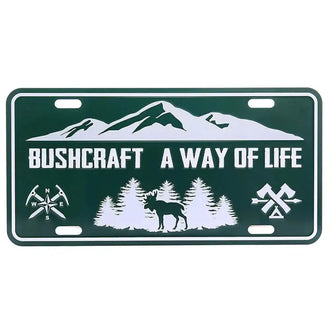 Plaque d’immatriculation Bushcraft