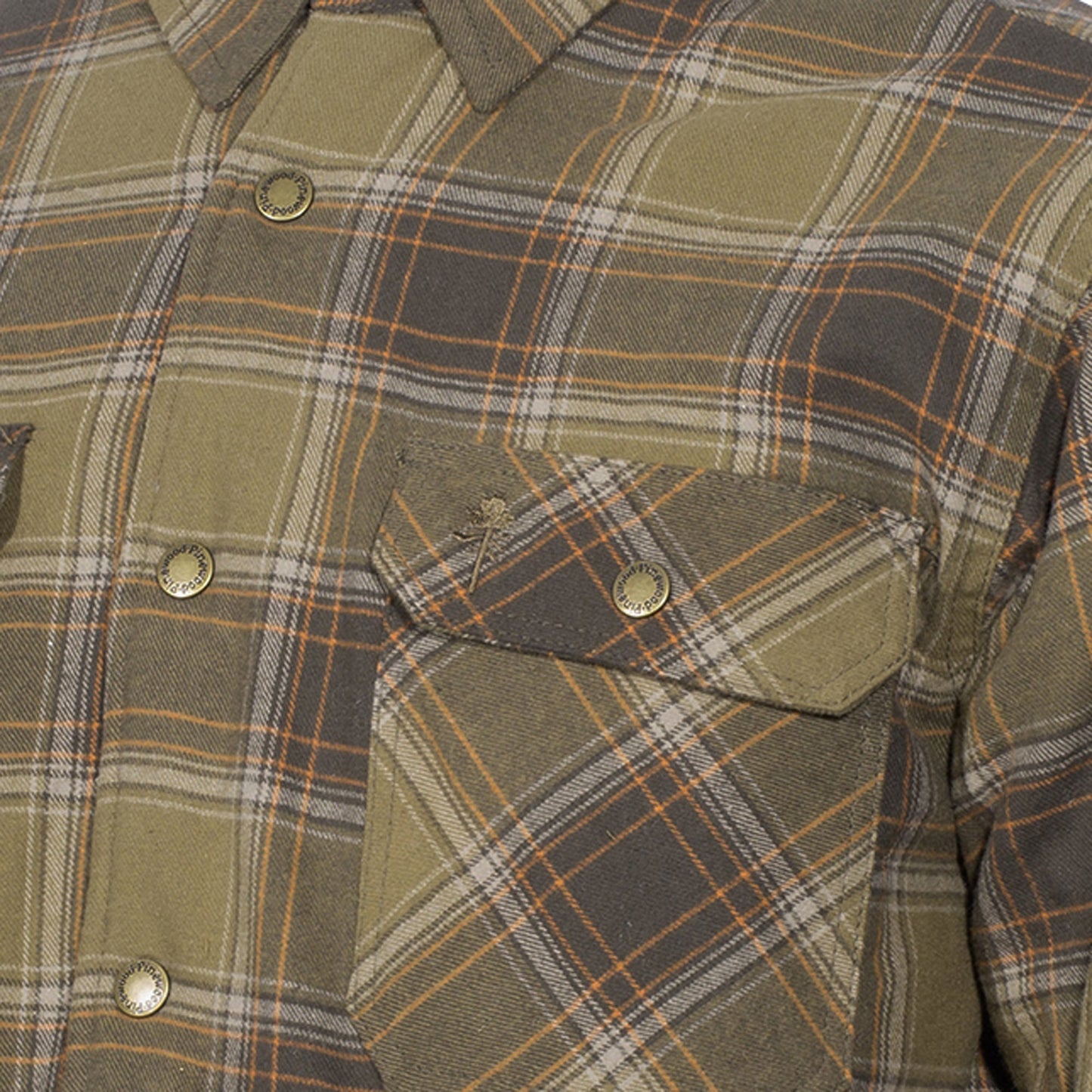 Chemise flanelle Finnveden  terracotta
