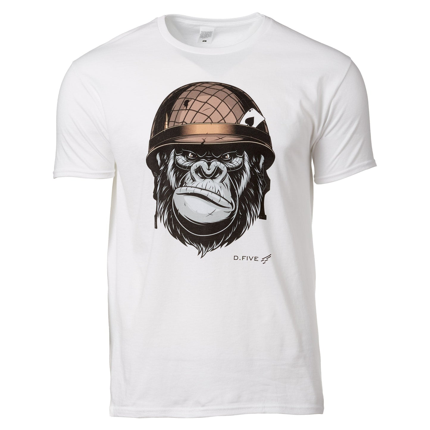 T-Shirt Chest Monkey Helmet blanc