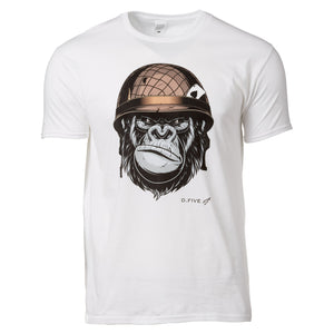 T-Shirt Chest Monkey Helmet blanc