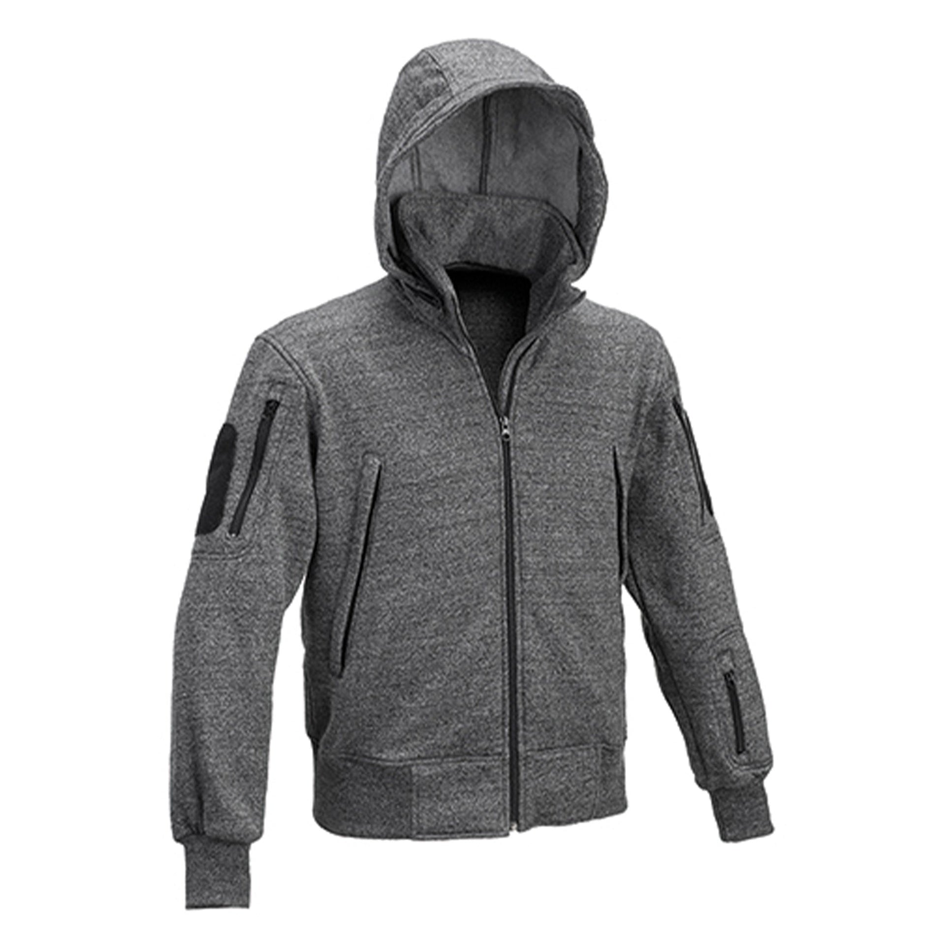 Sweat à capuche black melange