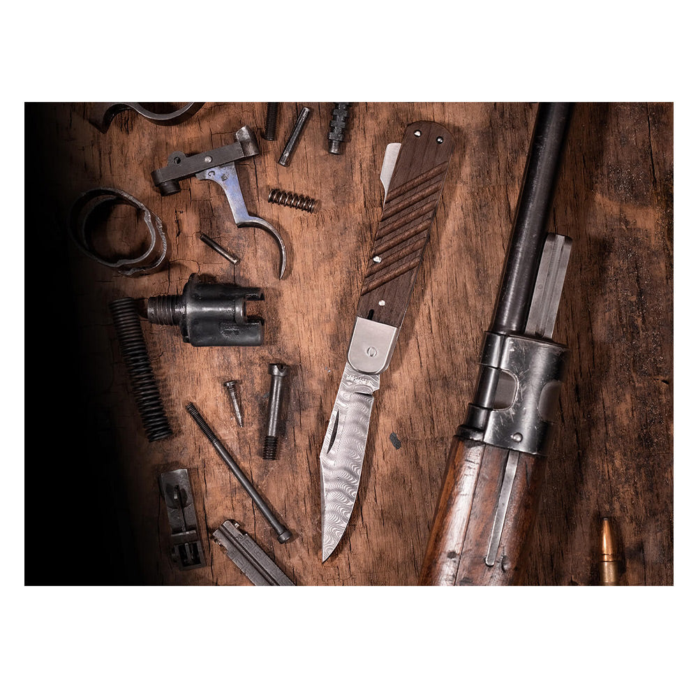 Böker Taschenmesser 98k Damast braun