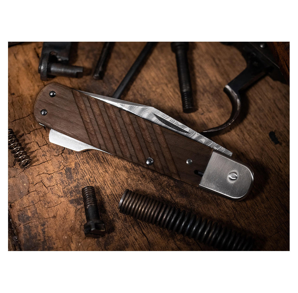 Böker Taschenmesser 98k Damast braun
