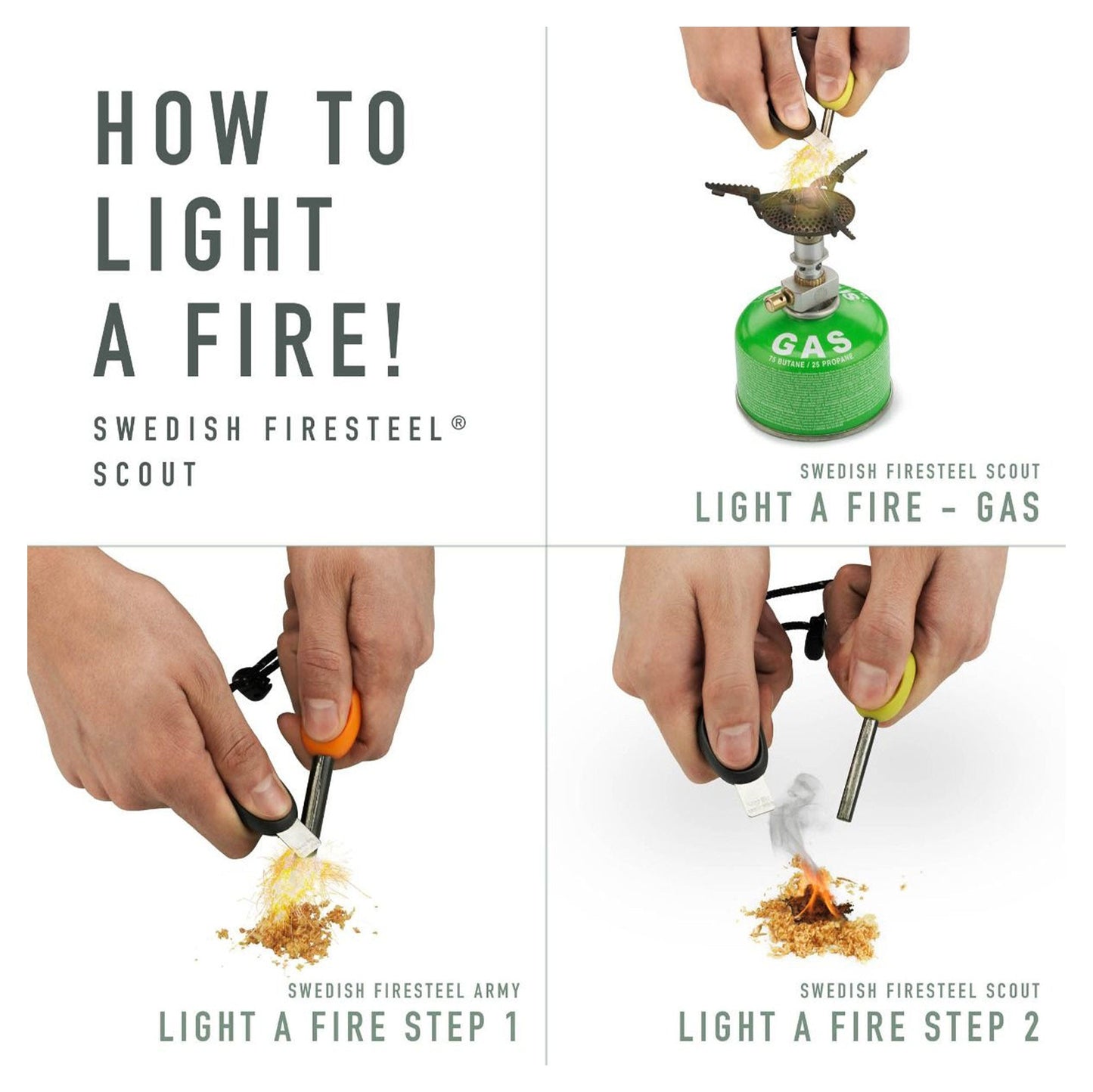 Light my Fire Kit allume feu FireLighting sandygreen cocoshell