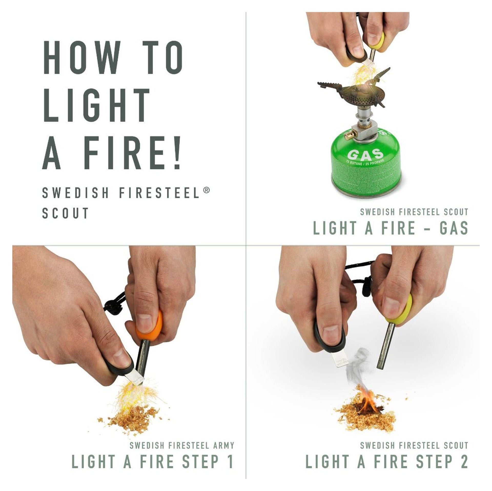 Light my Fire Kit allume feu FireLighting sandygreen cocoshell