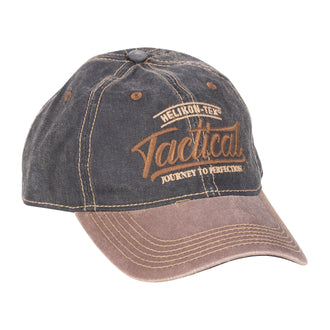 Casquette Tactical Snapback dirty washed  brun