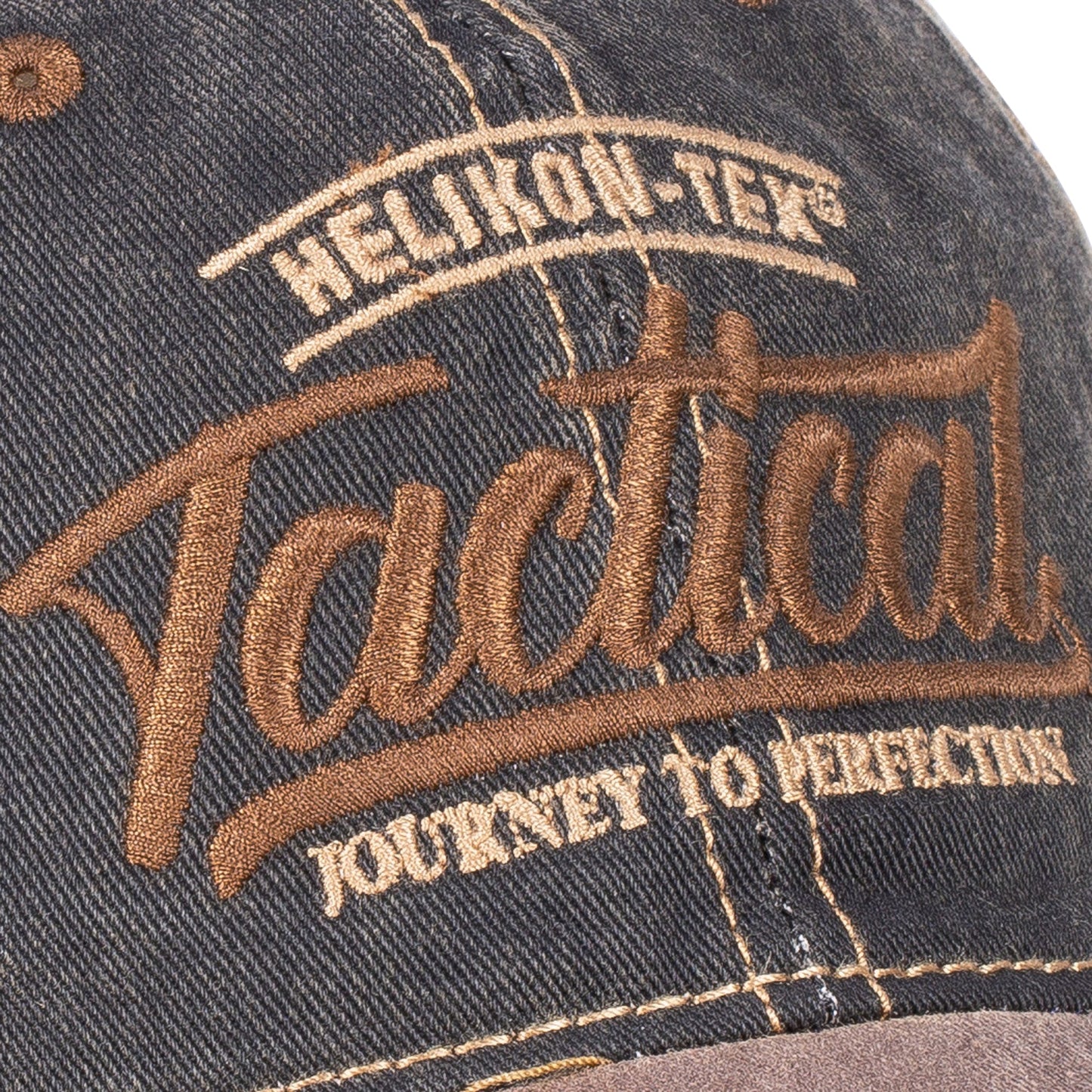 Casquette Tactical Snapback dirty washed  brun